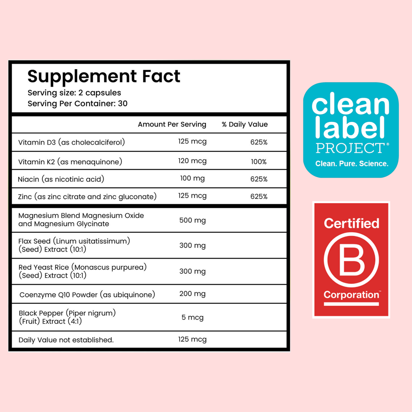 Red Yeast Natural Cholesterol & Heart Support