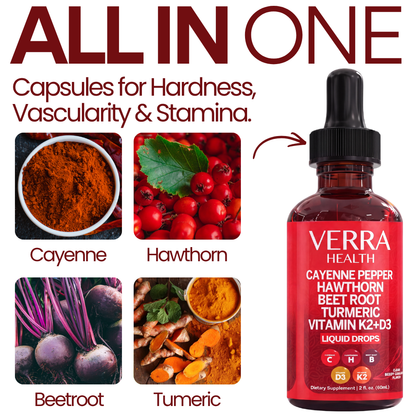 Cayenne Pepper Drops for Blood Flow, Circulation & Male Performance