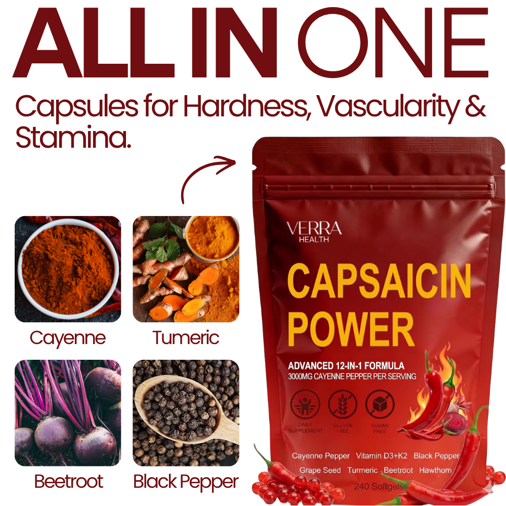Capsaicin Power Soft Gels For Erectile Dysfunction