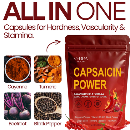 Capsaicin Power Soft Gels For Erectile Dysfunction