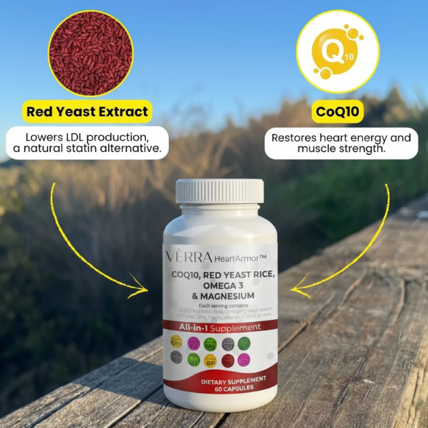 Red Yeast Natural Cholesterol & Heart Support