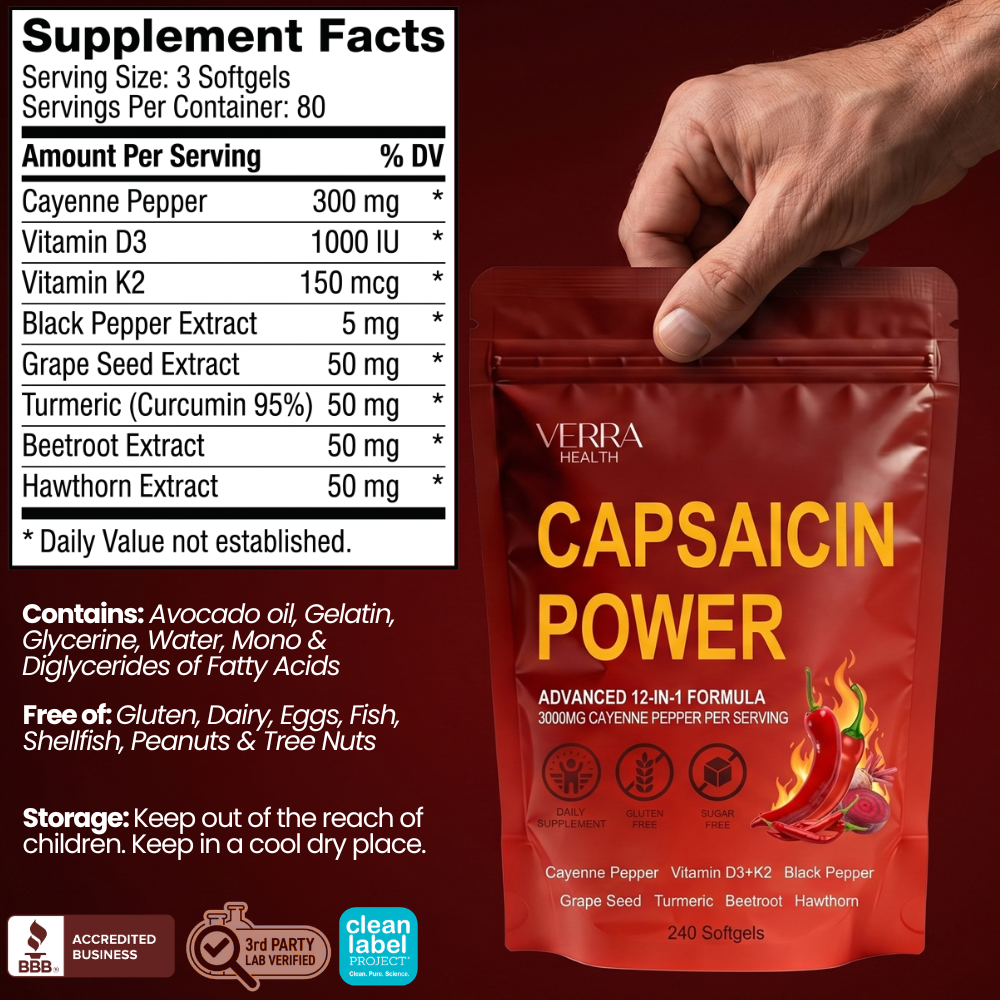 Capsaicin Power Soft Gels For Erectile Dysfunction